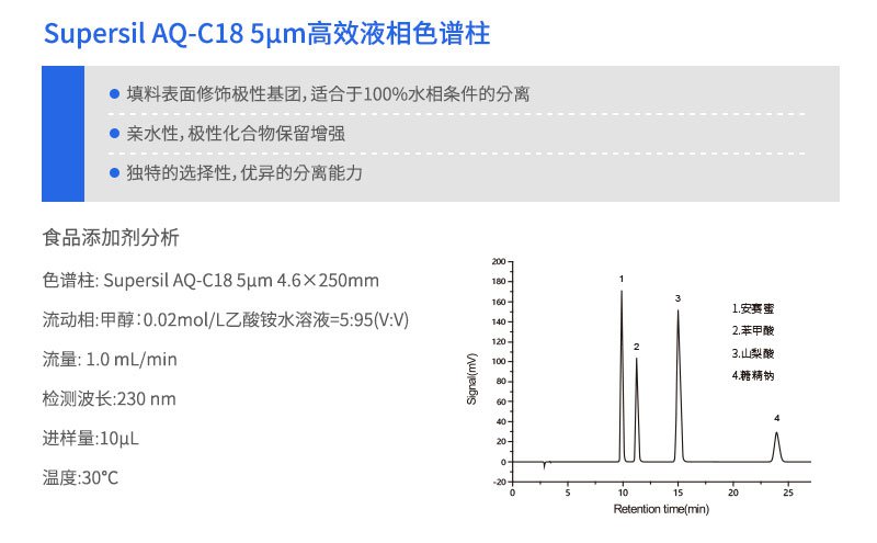 Supersil AQ-C18 高效液相色譜柱