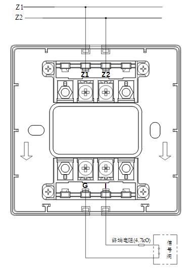 新疆海灣消防GST-LD-8300B輸入模塊常閉無源觸點接線圖